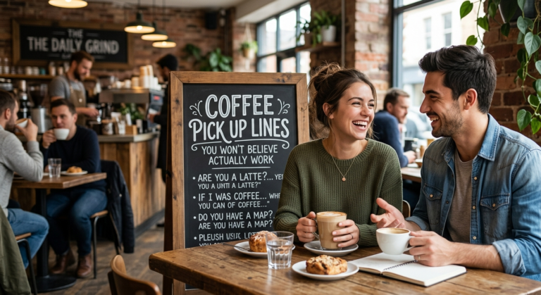 140+ Coffee Pick Up Lines That Will Make Hearts Melt