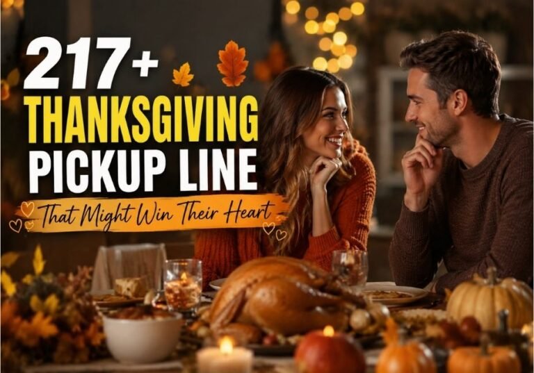 217+ Thanksgiving pickup line that might win their heart, featuring.