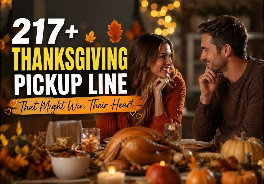217+ Thanksgiving pickup line that might win their heart, featuring.