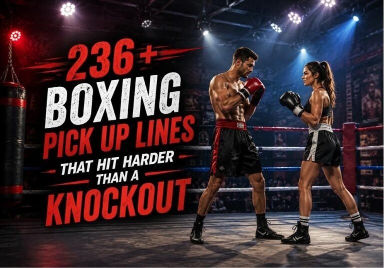 236+ Boxing Pick Up Lines that Hit Harder Than a Knockout – boxing-themed romantic and flirty lines in a realistic boxing ring