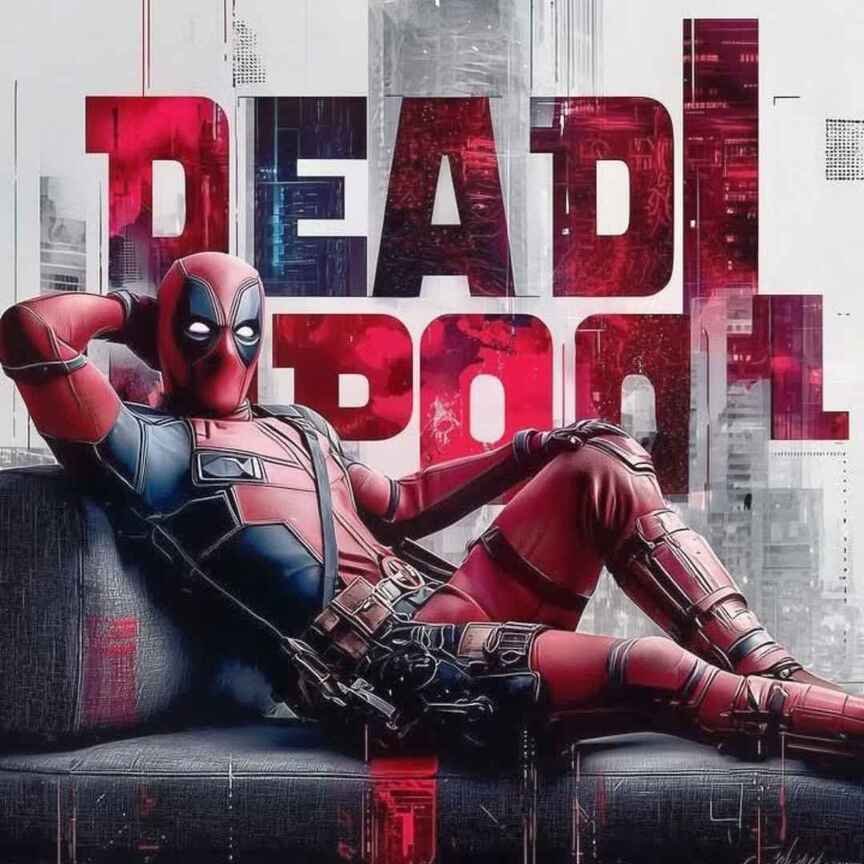Funny Deadpool Pick Up Lines for guys shown as confident conversation starters between two friends on a city rooftop.