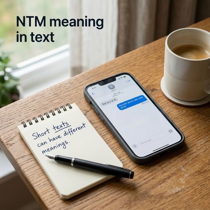 NTM meaning in text showing the origin and evolution of the texting abbreviation